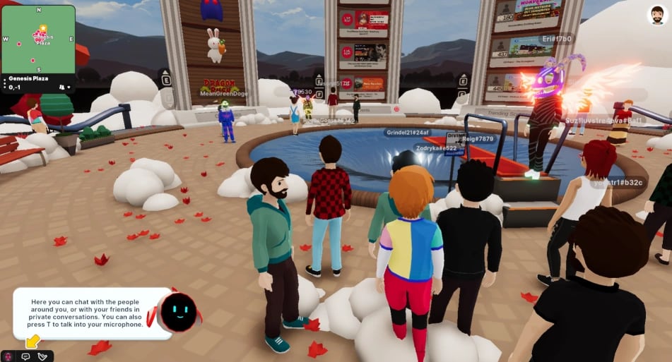 Decentraland: Spieler können mit Avataren interagieren