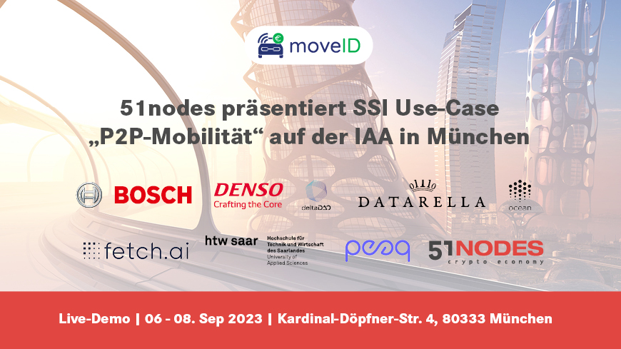 51nodes präsentiert SSI Use-Case „P2P Mobilität“ auf der IAA in München